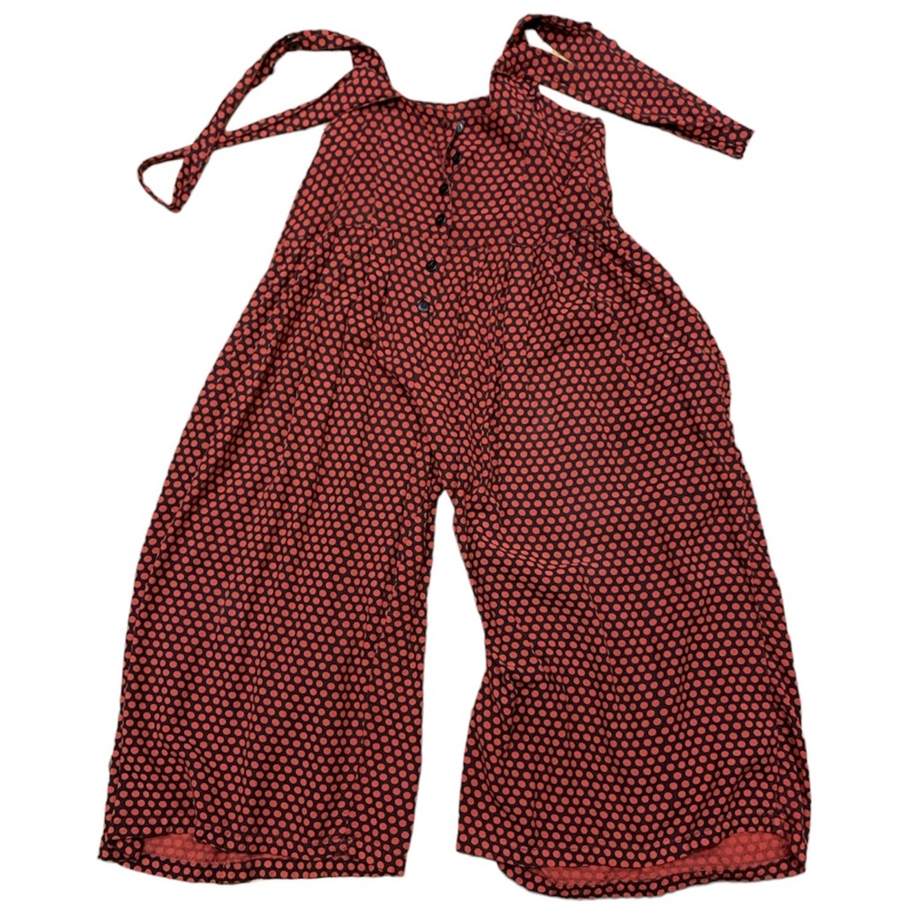 Polka Dot Jumpsuit - Red